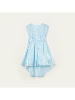 TINY GIRL - Sleeveless Barbie Solid Dress- Light Blue