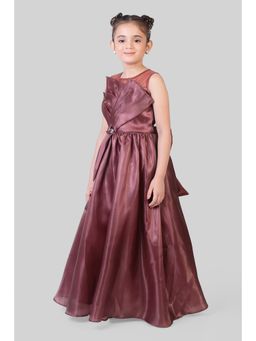 TINY GIRL - Sleeveless Solid Yoke Detailed Grown