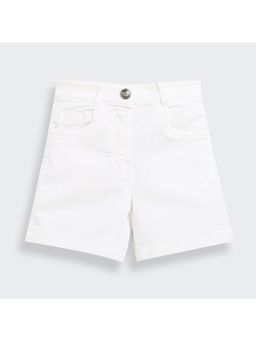 TINY GIRL - White Solid Short