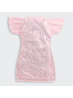 TINY GIRL - Sequined Detailed Dress- Pink