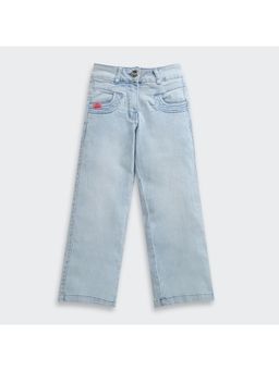 TINY GIRL - Blue Solid Jeans