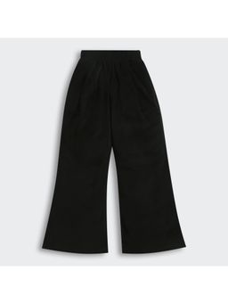 TINY GIRL - Full Length Solid Full Elasticated Trouser- Black