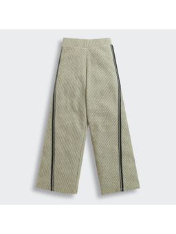 TINY GIRL - Full Sleeves Solid Trouser - Sage Green