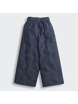 TINY GIRL - Cotton Full Length Full Elasticated Trouser- Dark Blue