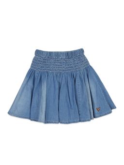 TINY GIRL - Blue Solid Skirts
