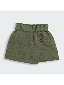 TINY GIRL - Olive Solid Skort