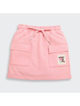 TINY GIRL - Pink Solid Skort