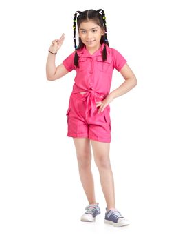 TINY GIRL - Half Sleeves Solid Shirt and Shorts- Hot Pink