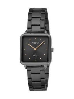 Strand by Obaku - Rim Dark Black Dial Quartz Watch For Women (S718LXBBSB)