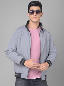 CRIMSOUNE CLUB - Men's Grey Reversible Bomber Jacket