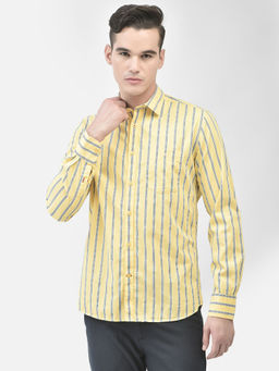 CRIMSOUNE CLUB - Men's Yellow Striped Shirt