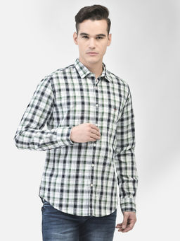 CRIMSOUNE CLUB - Men's Multicolor Checked Shirt