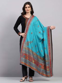 Monte Carlo - Multi-Color Women Woven Design Winter Shawl