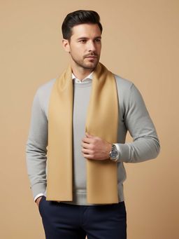 MUFFLY - Mustard Premium Blended Wool Stole