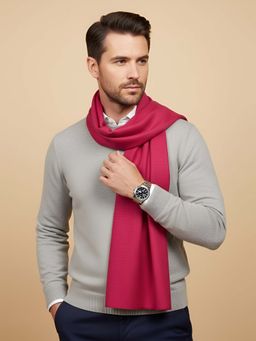 MUFFLY - Magenta Premium Blended Wool Stole