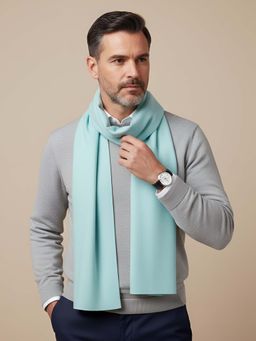 MUFFLY - Turquoise Premium Blended Wool Stole
