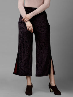 KASSUALLY - Burgundy Bootcut Callot