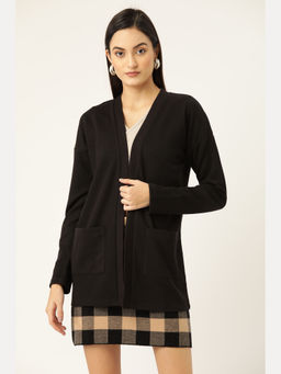 KASSUALLY - Black Full Sleeve Shrug
