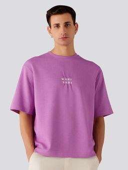 Muvazo - Wabi Sabi Oversized Unisex T-Shirt Lavender