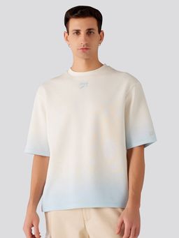 Muvazo - Gradient Gro-ove Unisex T-Shirt -AF Off White & Blue