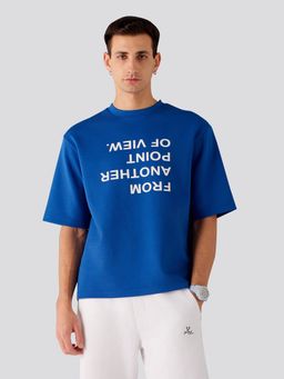 Muvazo - P.O.V Oversized Unisex T-Shirt Blue