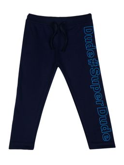 Bodycare - Typography Track Pant-Navy Blue