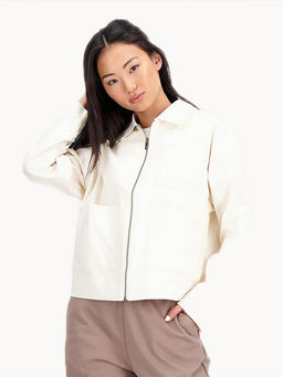 New Balance - Women's Cream Bomber Jacket