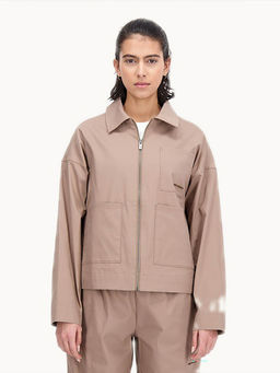 New Balance - Women's Light Brown Bomber Jacket