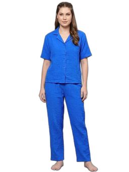 Bstories - Women Cotton Solid Night Suit