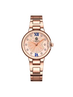 Carlton London - Women Charlotte Gold Dial Analog Watch - CLDRGS-002 (M)