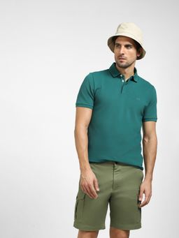Selected - Dark Green Polo Neck T-shirt