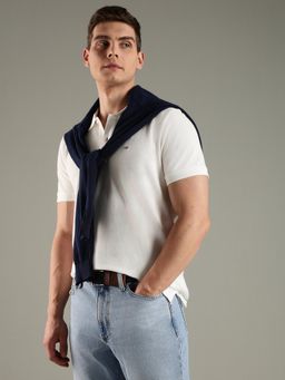 Tommy Hilfiger - Men White Solid Polo T-Shirt