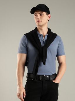 Tommy Hilfiger - Men Grey Solid Polo T-Shirt