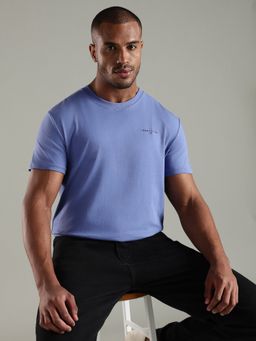 Tommy Hilfiger - Men Blue Solid T-Shirt