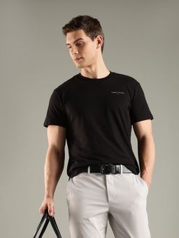 Tommy Hilfiger - Men Black Solid T-Shirt