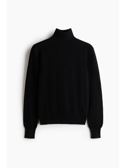 H&M - Women Black Polo-Neck Jumper