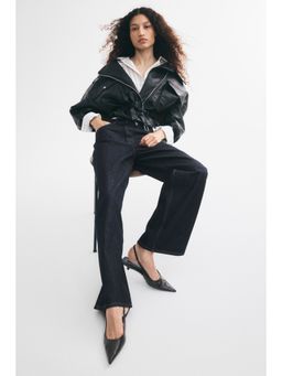 H&M - Women Blue Wide High Waist Jeans
