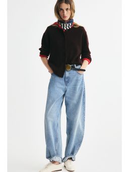 H&M - Women Purple Loose-Fit Cardigan