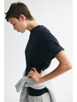 H&M - Women Blue Oversized T-shirt