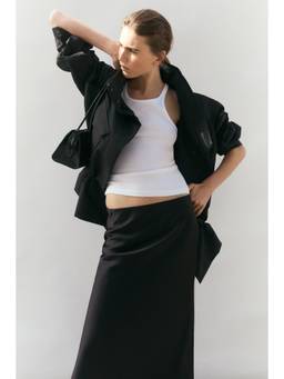H&M - Women Black Midi Skirt