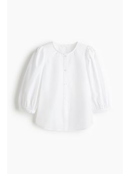 H&M - Women White Poplin Blouse