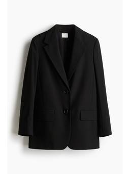 H&M - Women Black Long Blazer