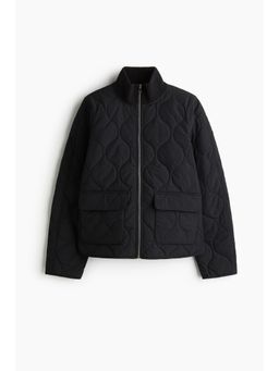 H&M - Women Black Oversized Quilted Jacket