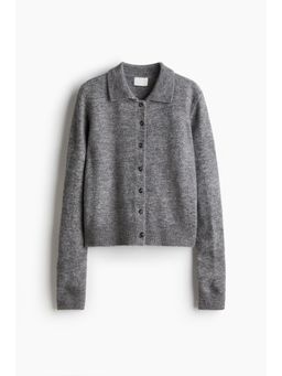 H&M - Women Grey Colla Cardigan