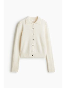 H&M - Women Beige Colla Cardigan