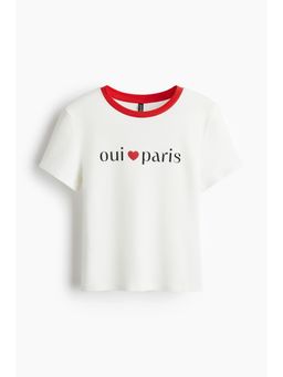 H&M - Women White Cotton T-Shirt