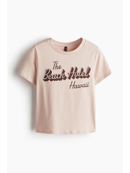 H&M - Women Pink Cotton T-Shirt