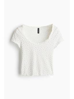 H&M - Women Purple Lace-Trimmed Top