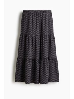 H&M - Women Grey Tie Midi Skirt