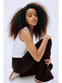 H&M MOVE - Girls Black Flared Sports Leggings With Drymove
